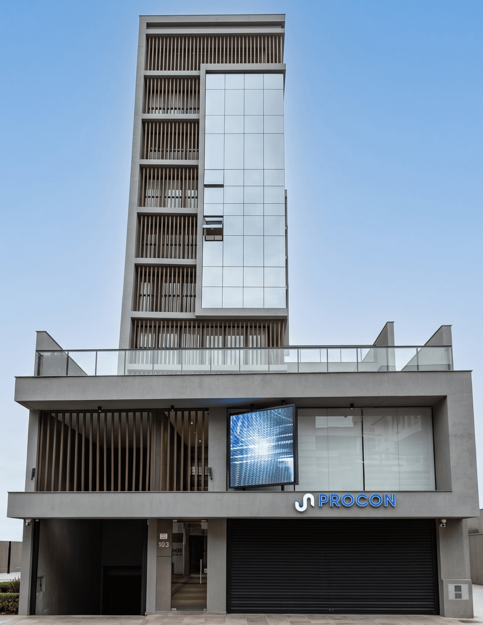Fachada do edifício onde fica o escritório Stellamaris